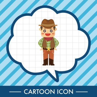 kovboy Tema öğeleri