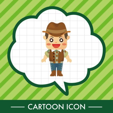 kovboy Tema öğeleri