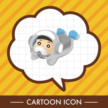 Uzay astronot Tema öğeleri