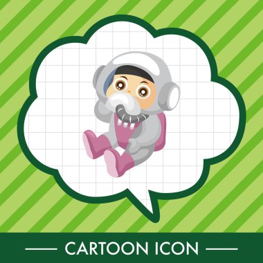 Uzay astronot Tema öğeleri