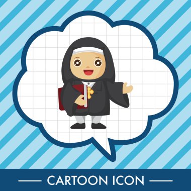 Papaz ve rahibe Tema öğeleri