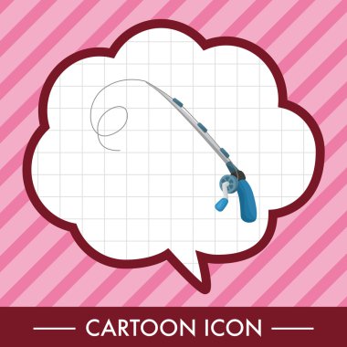 Balıkçılık çubuklar Tema öğeleri