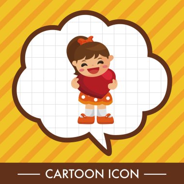 kalp karakter Tema öğeleri grubu