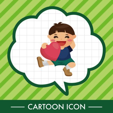 kalp karakter Tema öğeleri grubu