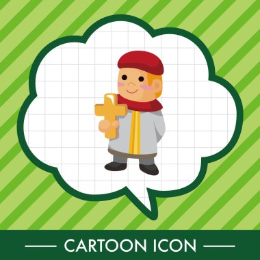 Papaz ve rahibe Tema öğeleri