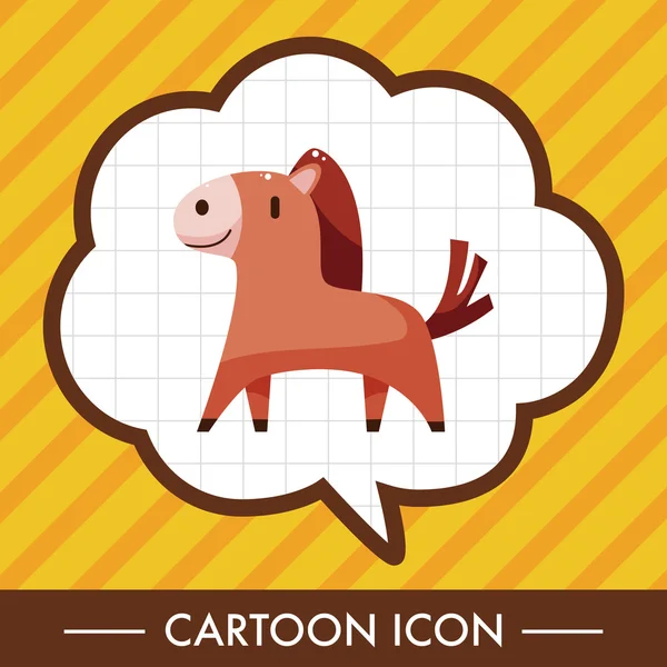 animal horse cartoon theme elements