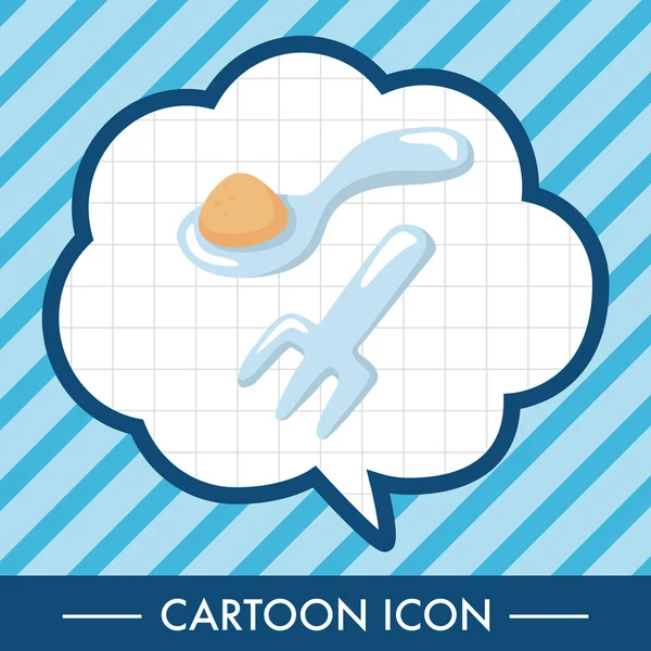 Bebek kaşık ve çatal Tema öğeleri