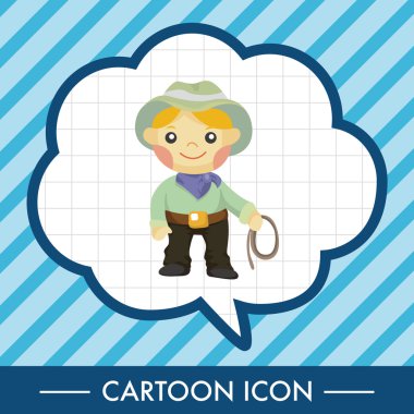 kovboy Tema öğeleri