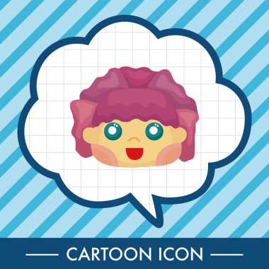 çiçek elf Tema öğeleri