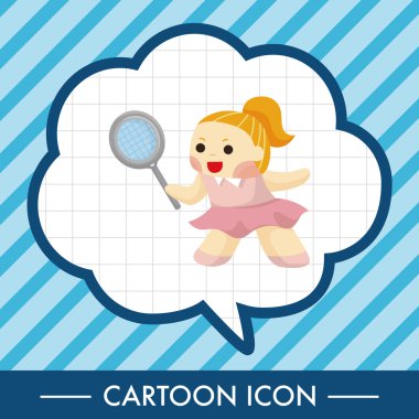 Tenis oyuncu Tema öğeleri