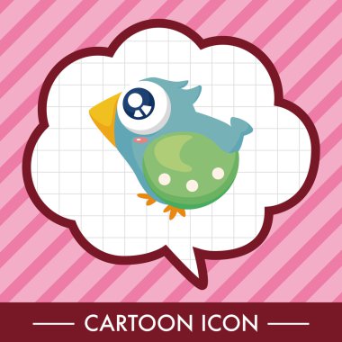 kuş çizgi film Tema öğeleri