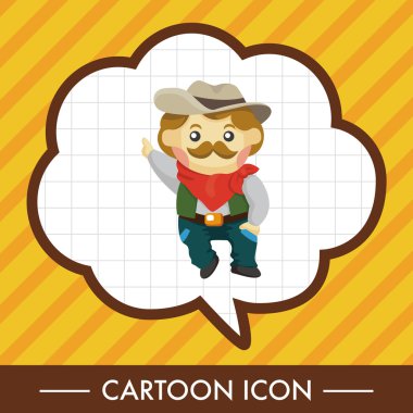 kovboy Tema öğeleri