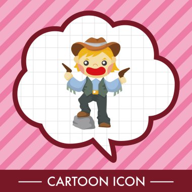 kovboy Tema öğeleri