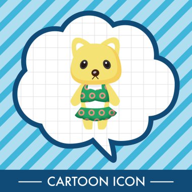 hayvan kedi yaz çizgi film Tema öğeleri