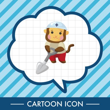 hayvan maymun alt çizgi film Tema öğeleri