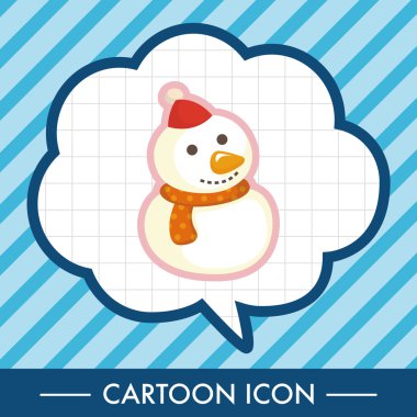 kardan adam çizgi film Tema öğeleri