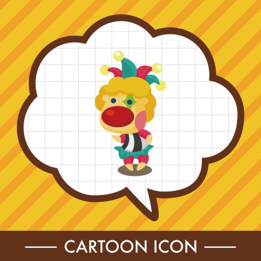 sirk palyaço Tema öğeleri