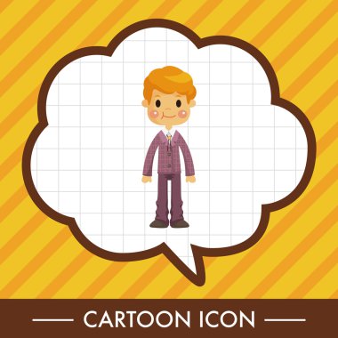 Erkek adam çizgi film Tema öğeleri