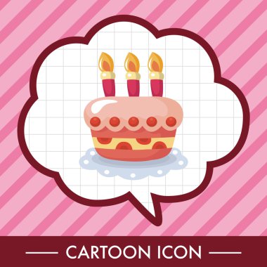 pasta Tema öğeleri dekorasyon doğum günü