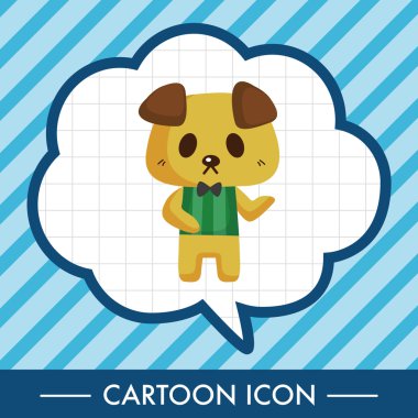 hayvan köpek garson çizgi film Tema öğeleri