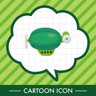 Stil sıcak hava balon Tema öğeleri