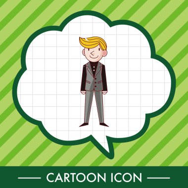 Erkek adam çizgi film Tema öğeleri