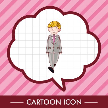 Erkek adam çizgi film Tema öğeleri