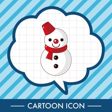 kardan adam çizgi film Tema öğeleri