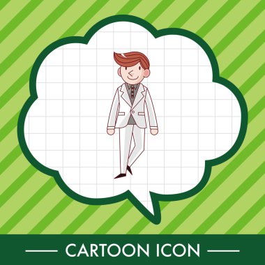 Erkek adam çizgi film Tema öğeleri