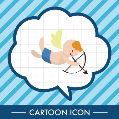 Sevgililer günü Tema aşk tanrısı öğeleri