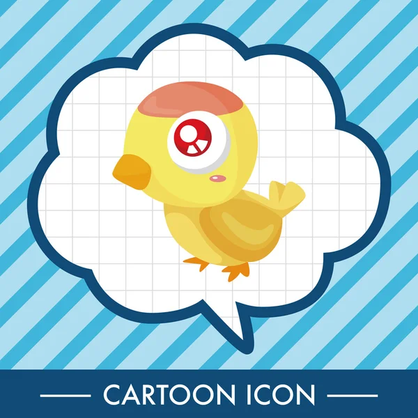 kuş çizgi film Tema öğeleri