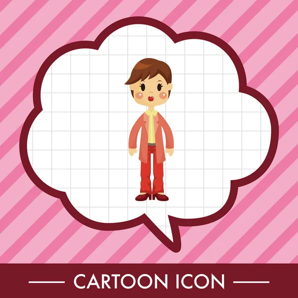 Bayan kadın karikatür Tema öğeleri