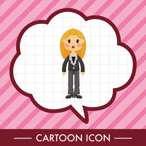 Bayan kadın karikatür Tema öğeleri