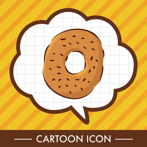 lokanta çörek düz simgesi öğeleri