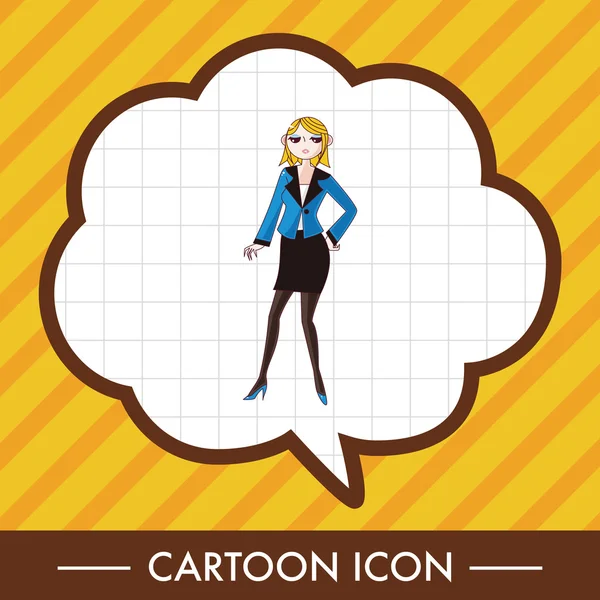 Bayan kız çizgi film Tema öğeleri