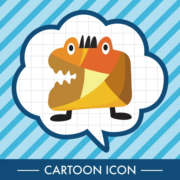 tuhaf canavar düz simgesi elemanları, eps10