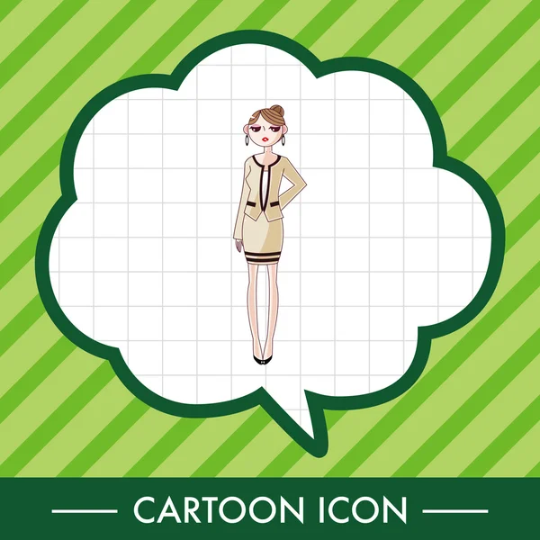 Bayan kız çizgi film Tema öğeleri