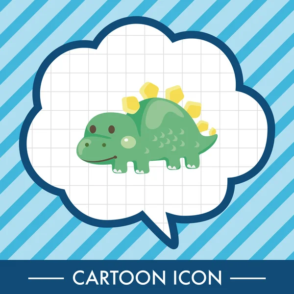 Dinosaur cartoon theme elements Royalty Free Stock Illustrations