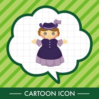 Ortaçağ karakter karikatür Tema öğeleri