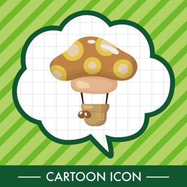 Stil sıcak hava balon Tema öğeleri