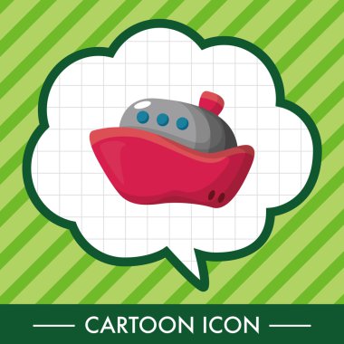 Ulaşım tekne Tema öğeleri