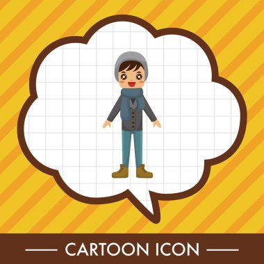 Erkek adam çizgi film Tema öğeleri