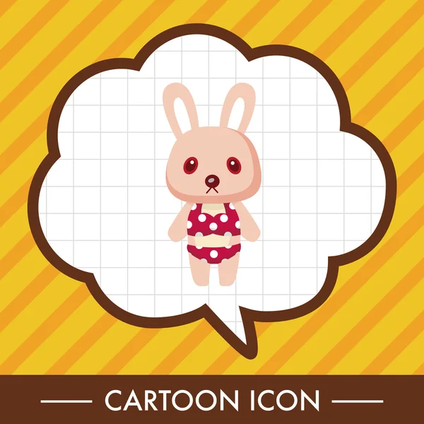 Hayvan tavşan yaz çizgi film