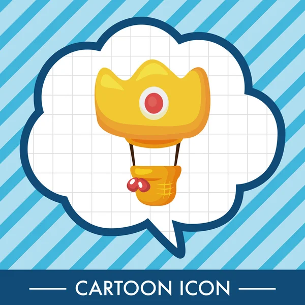 Stil sıcak hava balon Tema öğeleri