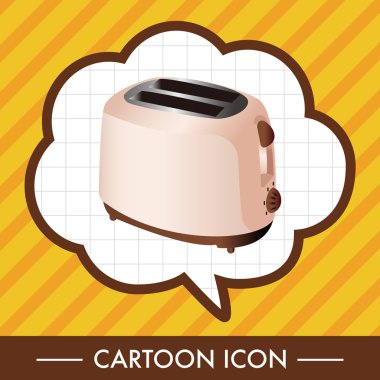 Ev aletleri Tema ekmek kızartma makinesi öğeleri