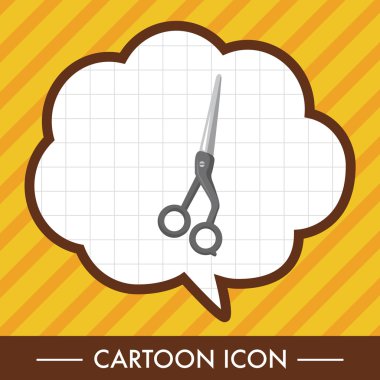 Saç ürünleri Tema makas öğeleri