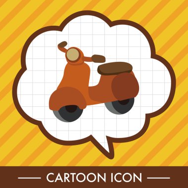 Ulaşım motor düz simgesi öğeleri arka plan