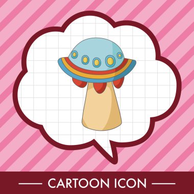 Uzay ufo Tema öğeleri