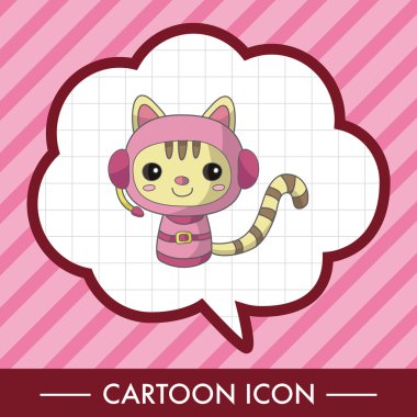 Uzay kedi çizgi film Tema öğeleri