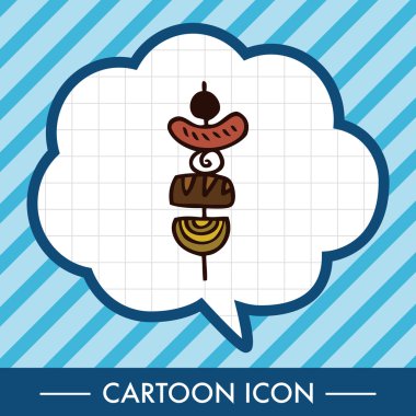 lokanta düz simgesi öğeleri